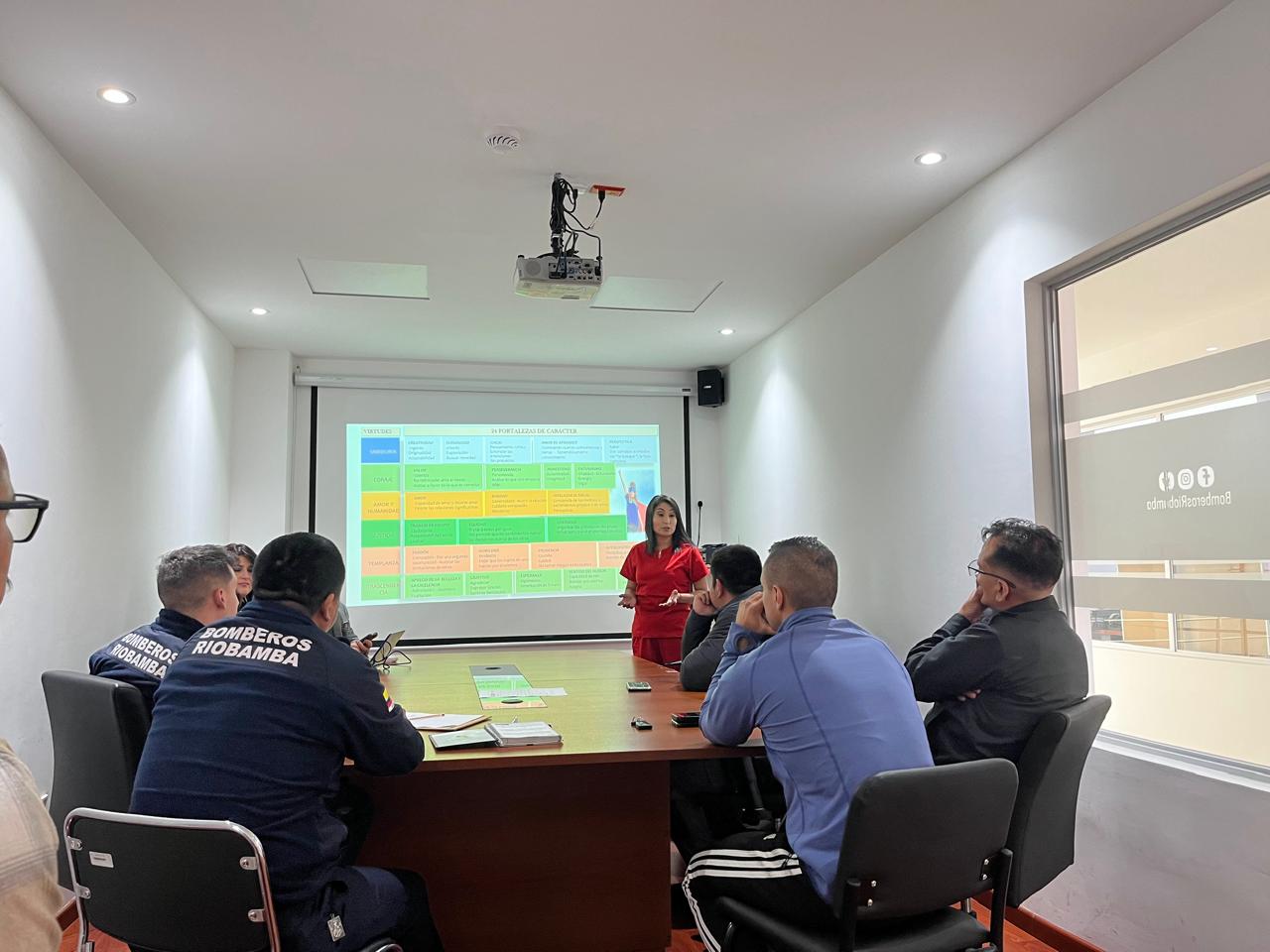 Actividad de capacitación con una institución